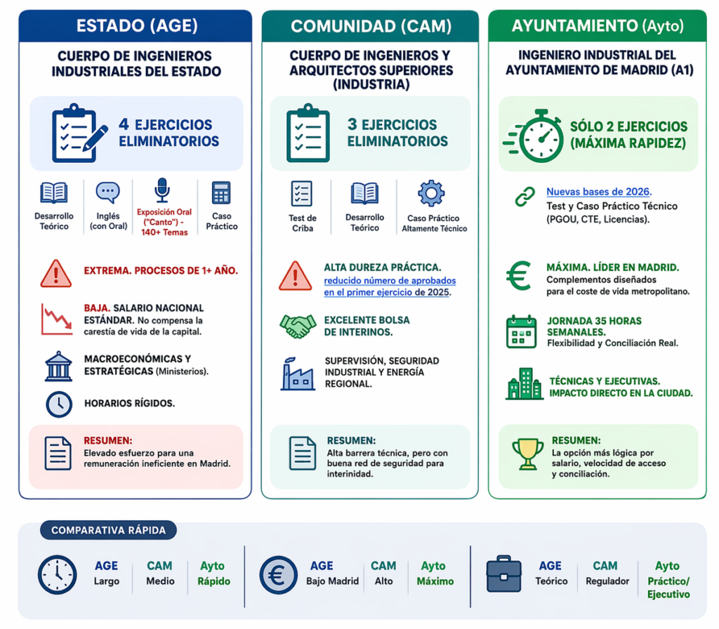 oposiciones ingeniero industrial madrid